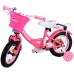 Volare Ashley Kinderfiets - Meisjes - 12 inch - Rood/Roze