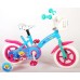 Ocean Kinderfiets - Unisex - 10 inch - Roze Blauw - Doortrapper