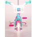 Ocean Kinderfiets - Unisex - 10 inch - Roze Blauw - Doortrapper