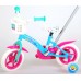 Ocean Kinderfiets - Unisex - 10 inch - Roze Blauw - Doortrapper