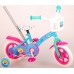 Ocean Kinderfiets - Unisex - 10 inch - Roze Blauw - Doortrapper