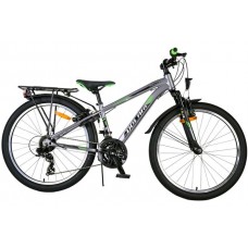 Volare Cross Kinderfiets - Jongens - 24 inch - Grijs - 21 versnellingen - Twee handremmen