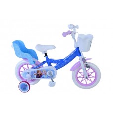 Disney Frozen Kinderfiets - Meisjes - 12 inch - Blauw