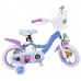 Disney Frozen 2 Kinderfiets - Meisjes - 12 inch - Blauw/Paars - Twee handremmen