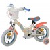 Disney Stitch Kinderfiets - Meisjes - 12 inch - Twee handremmen - Crème Koraal Blauw