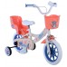 Disney Stitch Kinderfiets - Meisjes - 12 inch - Creme - Koraal - Blauw