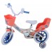 Disney Stitch Kinderfiets - Meisjes - 12 inch - Creme - Koraal - Blauw