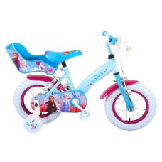 Disney Frozen 2 Kinderfiets - Meisjes - 12 inch - Blauw/Paars - Twee Handremmen
