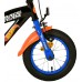 Hot Wheels Kinderfiets - Jongens - 12 inch - Zwart Oranje Blauw - Twee handremmen