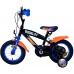 Hot Wheels Kinderfiets - Jongens - 12 inch - Zwart Oranje Blauw - Twee handremmen