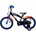Hot Wheels Kinderfiets - Jongens - 16 inch - Zwart Oranje Blauw - Twee handremmen