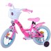Dolls Kinderfiets - Meisjes - 14 inch - Roze - Twee handremmen
