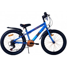 NERF Kinderfiets - Jongens - 20 inch - Satijn Blauw - 6 Speed