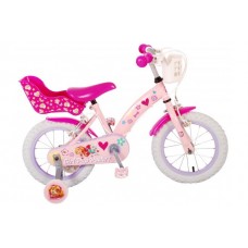 Paw Patrol Kinderfiets - Meisjes - 14 inch - Roze - Twee handremmen