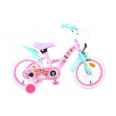 Paw Patrol Kinderfiets - Meisjes - 14 inch - Roze - Twee handremmen Paw Patrol Kinderfiets - Meisjes - 14 inch - Roze - Twee handremmen