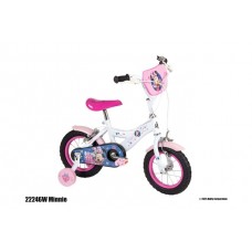 Disney Minnie Kinderfiets - Meisjes - 12 inch - Wit/Roze - Twee handremmen Disney Minnie Kinderfiets - Meisjes - 12 inch - Wit/Roze - Twee handremmen