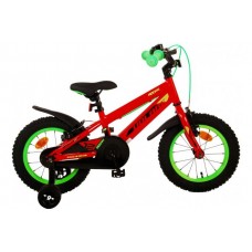 Volare Rocky Kinderfiets - Jongens - 14 inch - Rood - Twee handremmen
