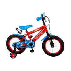 Spider-Man Kinderfiets - Jongens - 14 inch - Rood/Blauw - Twee Handremmen