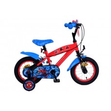 Spider-Man Kinderfiets - Jongens - 12 inch - Blauw/Rood - Twee handremmen