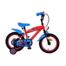 Ultimate Spider-Man Kinderfiets - Jongens - 14 inch - Blauw/Rood - Twee handremmen