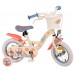 Disney Stitch Kinderfiets - Meisjes - 12 inch - Crème Koraal Blauw