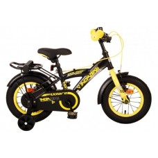 Volare Thombike Kinderfiets - Jongens - 12 inch - Zwart Geel - Twee Handremmen