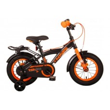 Volare Thombike Kinderfiets - Jongens - 12 inch - Zwart Oranje - Twee Handremmen