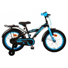 Volare Thombike Kinderfiets - Jongens - 16 inch - Zwart Blauw - Twee Handremmen