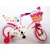 Volare Ashley Kinderfiets - Meisjes - 14 inch - Wit - 95% afgemonteerd