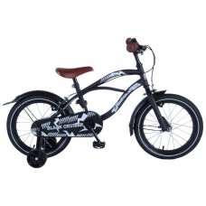 Volare Black Cruiser Kinderfiets - Jongens - 16 inch - Zwart - Twee handremmen