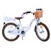 Volare Blossom Kinderfiets - Meisjes - 18 inch - Wit - Twee handremmen