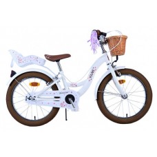 Volare Blossom Kinderfiets - Meisjes - 18 inch - Wit - Twee handremmen