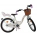 Volare Blossom Kinderfiets - Meisjes - 18 inch - Wit - Twee handremmen