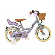 Volare Blossom Kinderfiets - Meisjes - 14 inch - Paars - Twee Handremmen