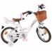 Volare Blossom Kinderfiets - Meisjes - 14 inch - Wit - Twee Handremmen Volare Blossom Kinderfiets - Meisjes - 14 inch - Wit - Twee Handremmen