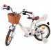 Volare Blossom Kinderfiets - Meisjes - 14 inch - Wit - Twee Handremmen Volare Blossom Kinderfiets - Meisjes - 14 inch - Wit - Twee Handremmen