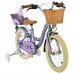 Volare Blossom Kinderfiets - Meisjes - 16 inch - Paars - Twee Handremmen