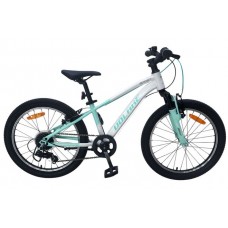 Volare Boost Kinderfiets - 20 inch - 7 Speed - Wit/Mintgroen