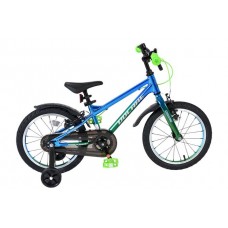 Volare Chrome Kinderfiets - Jongens - 16 inch - Blauw Groen - Twee Handremmen Volare Chrome Kinderfiets - Jongens - 16 inch - Blauw Groen - Twee Handremmen