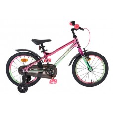 Volare Chrome Kinderfiets - Uni - 16 inch - Roze/Groen