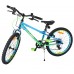 Volare Chrome Kinderfiets - Jongens - 20 inch - Blauw Groen - Twee handremmen