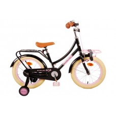 Volare Excellent Kinderfiets - Meisjes - 16 inch - Zwart - 95% afgemonteerd