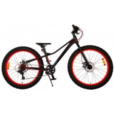 Volare Gradient Kinderfiets – Jongens – 24 inch – Zwart Oranje Rood – 7 speed – Prime Collection