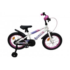 Volare Lily Kinderfiets - Meisjes - 16 inch - Wit Roze Paars Volare Lily Kinderfiets - Meisjes - 16 inch - Wit Roze Paars