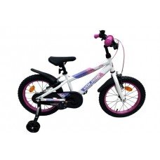 Volare Lily Kinderfiets - Meisjes - 16 inch - Wit Roze Paars - Twee Handremmen Volare Lily Kinderfiets - Meisjes - 16 inch - Wit Roze Paars - Twee Handremmen