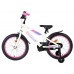 Volare Lily Kinderfiets - Meisjes - 18 inch - Wit Roze Paars - Twee handremmen