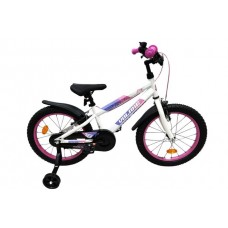 Volare Lily Kinderfiets - Meisjes - 18 inch - Wit Roze Paars - Twee handremmen Volare Lily Kinderfiets - Meisjes - 18 inch - Wit Roze Paars - Twee handremmen