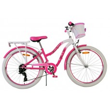 Volare Lovely Kinderfiets - Meisjes - 24 inch - Roze - 7 Versnellingen