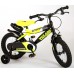 Volare Sportivo Kinderfiets - Jongens - 14 inch - Neon Geel Zwart - Twee Handremmen - 95% afgemonteerd