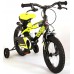 Volare Sportivo Kinderfiets - Jongens - 14 inch - Neon Geel Zwart - Twee Handremmen - 95% afgemonteerd